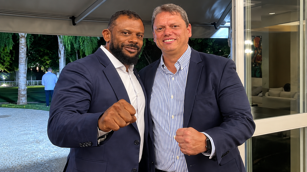 Tarcísio de Freitas durante agenda oficial em São Paulo